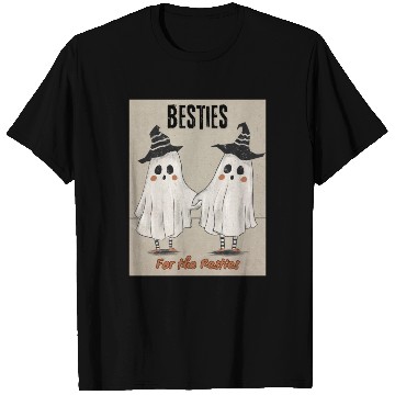 Discover Retro Ghost Besties for the Resties Top T Shirts