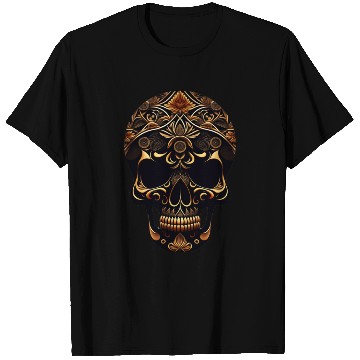 Discover skull with floral pattern it T Shirts