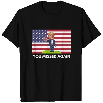 Discover You Missed Again Patriotic Golf Cartoon T Shirts