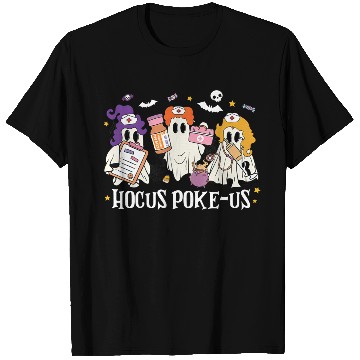 Discover Hocus Poke-Us Funny Ghost Vintage Halloween Movie T Shirts