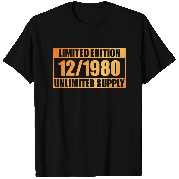 Discover 44th birthday Limited Edition - ꝏ Supply 12/1980 T Shirts