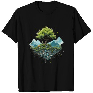 Discover Tree and Technology T Shirts
