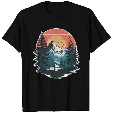 Discover Wildlife Forest Nature Trees Retro Outdoors T Shirts
