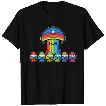 Discover Trippy Rainbow Mushroom Mushies T Shirts