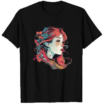 Discover Cute flowers girl for eye catching style T Shirts