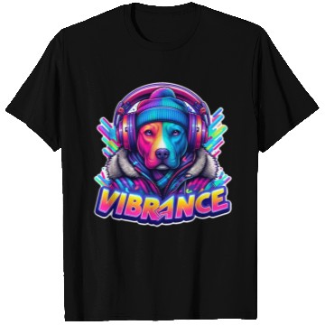 Discover Neon Vibes Pit Bull T Shirts
