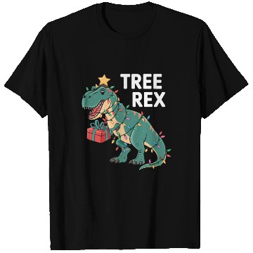 Discover Dinosaur Christmas Tree Rex Pajamas Xmas Lights T Shirts