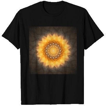 Discover Geometric Sunflower Mandala Art Print T Shirts