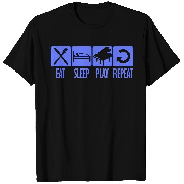 Discover Play Every Day Piano Daily Eat Sleep Repeat Quote T Shirts