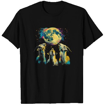 Discover Goat Farm Animal Farmer Howling Moon T Shirts