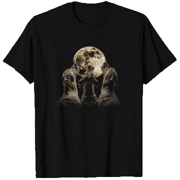 Discover Great Dane Dog Howling Moon T Shirts