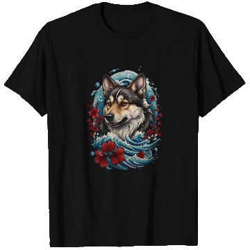 Discover Wolf and Waves T Shirts