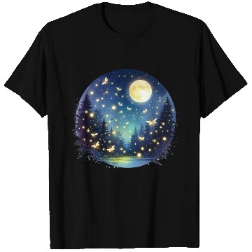 Discover Moonlit Fireflies T Shirts