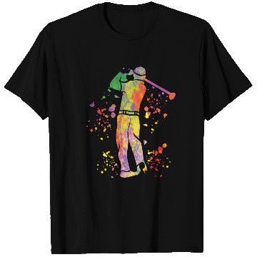 Discover Golfer Colorsplash Kids Miniature Golf T Shirts