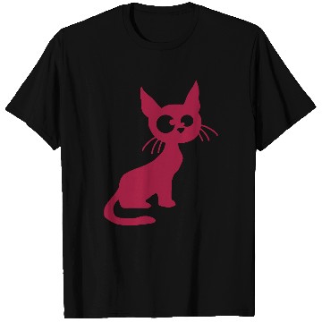 Discover Crazy Cat Squinting Funny Eyes Grimace Fun Cartoon T Shirts