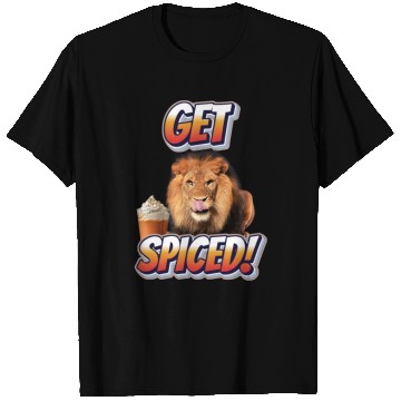 Discover Fierce Lion 'Get Spiced!' Pumpkin Spice Fall Desig T Shirts