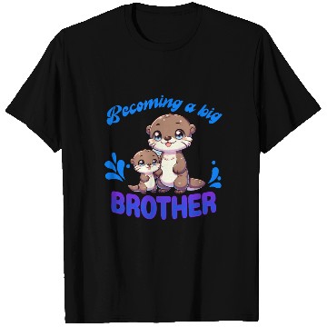 Discover Soon I'll Be A Big Brother, Sweet Otter Brother T Shirts