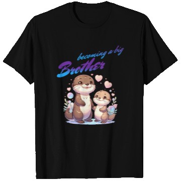 Discover Soon I'll Be A Big Brother, Sweet Otter Brother T Shirts