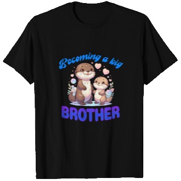 Discover Soon I'll Be A Big Brother Sweet Otter Brother T Shirts