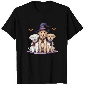 Discover Golden Retriever Halloween Spooky Dog Halloween T Shirts