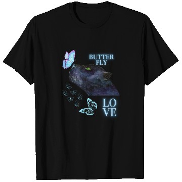 Discover black panther lover butterfly T Shirts