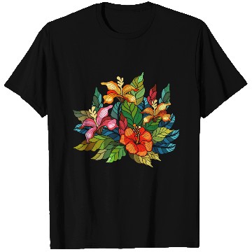 Discover Hibiscus bouquet T Shirts