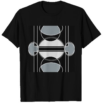 Discover Black and grey geometric design T Shirts