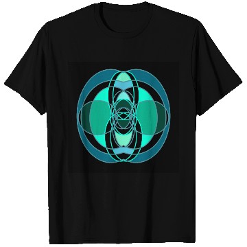 Discover Abstract blue and green design T Shirts