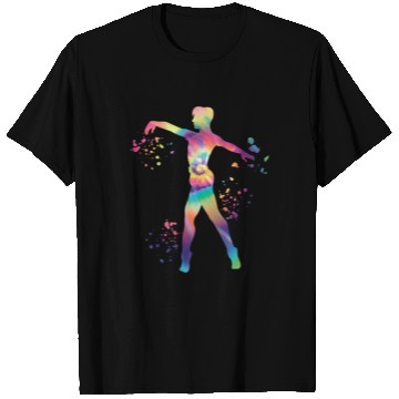 Discover Ballet Dancer Colorsplash Man Ballerino T Shirts