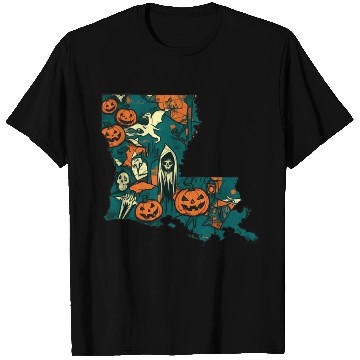 Discover Louisiana USA Halloween T Shirts