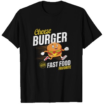 Discover Running Hamburger Cheese Burger Fast Food Favorite T Shirts