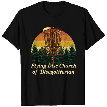 Discover Flying Disc Church Funny Disc Golf Humor Golfer Da T Shirts