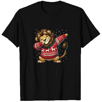 Discover Christmas Lion Lover Funny Lion Ugly Christmas T Shirts