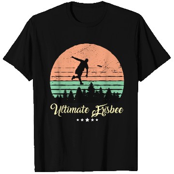 Discover Ultimate Frisbee Vintage Retro Sunset T Shirts