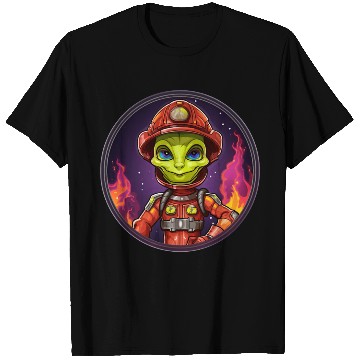 Discover Alien fire department T Shirts