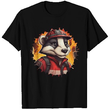 Discover Badge firefighter T Shirts