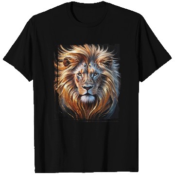 Discover A majestically abstract lion T Shirts