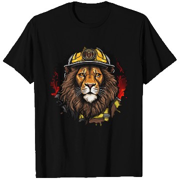Discover Lion Firefighter T Shirts