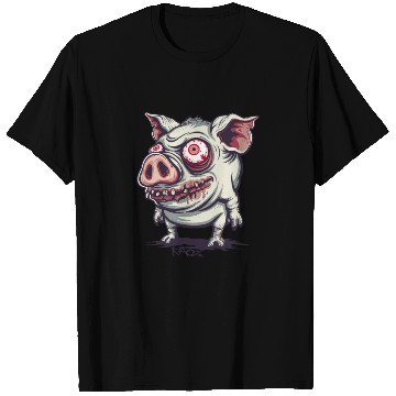 Discover Cute Ugly Zombie Pig T Shirts