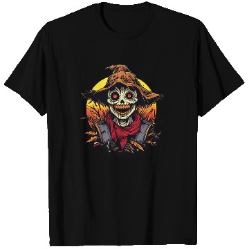 Discover Cartoon Horror Scarecrow T Shirts