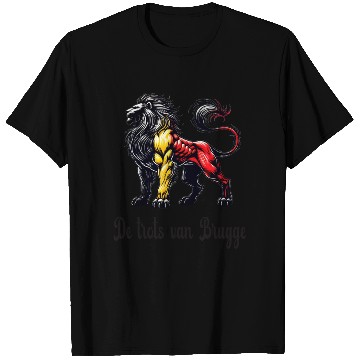 Discover Bruges lion flag design T Shirts