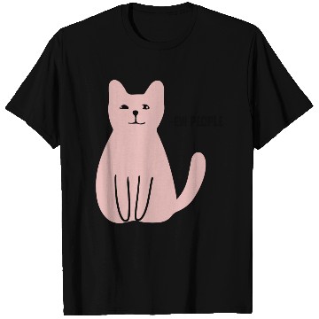 Discover Ew People Funny Sarcastic Cat Art T Shirts