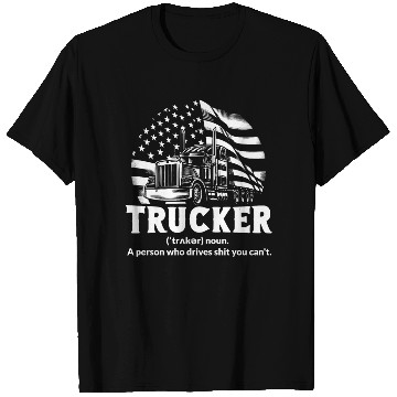 Discover Funny US Trucker Definition T Shirts