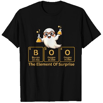 Discover Boo - The Element of Surprise Chemistry Ghost T Shirts