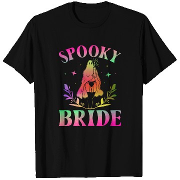 Discover Spooky Bride Bridal Party Bachelorette Party Hallo T Shirts