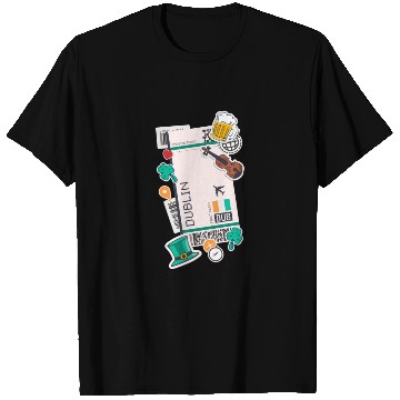 Discover Dublin Ireland Irish Flag T Shirts