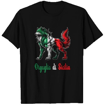Discover The pride of Sicily Italy flag T Shirts