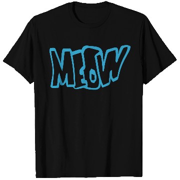 Discover Funny Meow Cat Cartoon Text Quote Comic Letters T Shirts