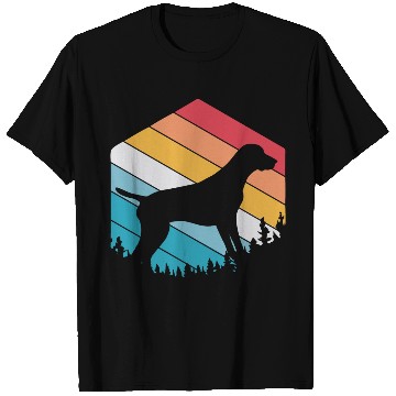 Discover Retro Dog Silhouette German Shorthaired Pointer T Shirts