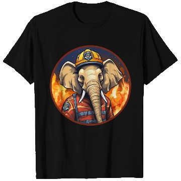 Discover Firefighter elephant T Shirts